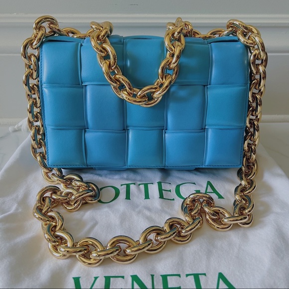 Bottega Veneta padded chain cassette- Like New - Picture 1 of 12